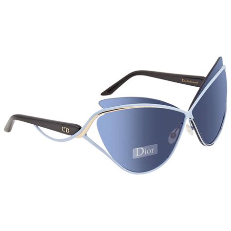 Dior Audacieuse Avio Blue Cat Eye Ladies Sunglasses